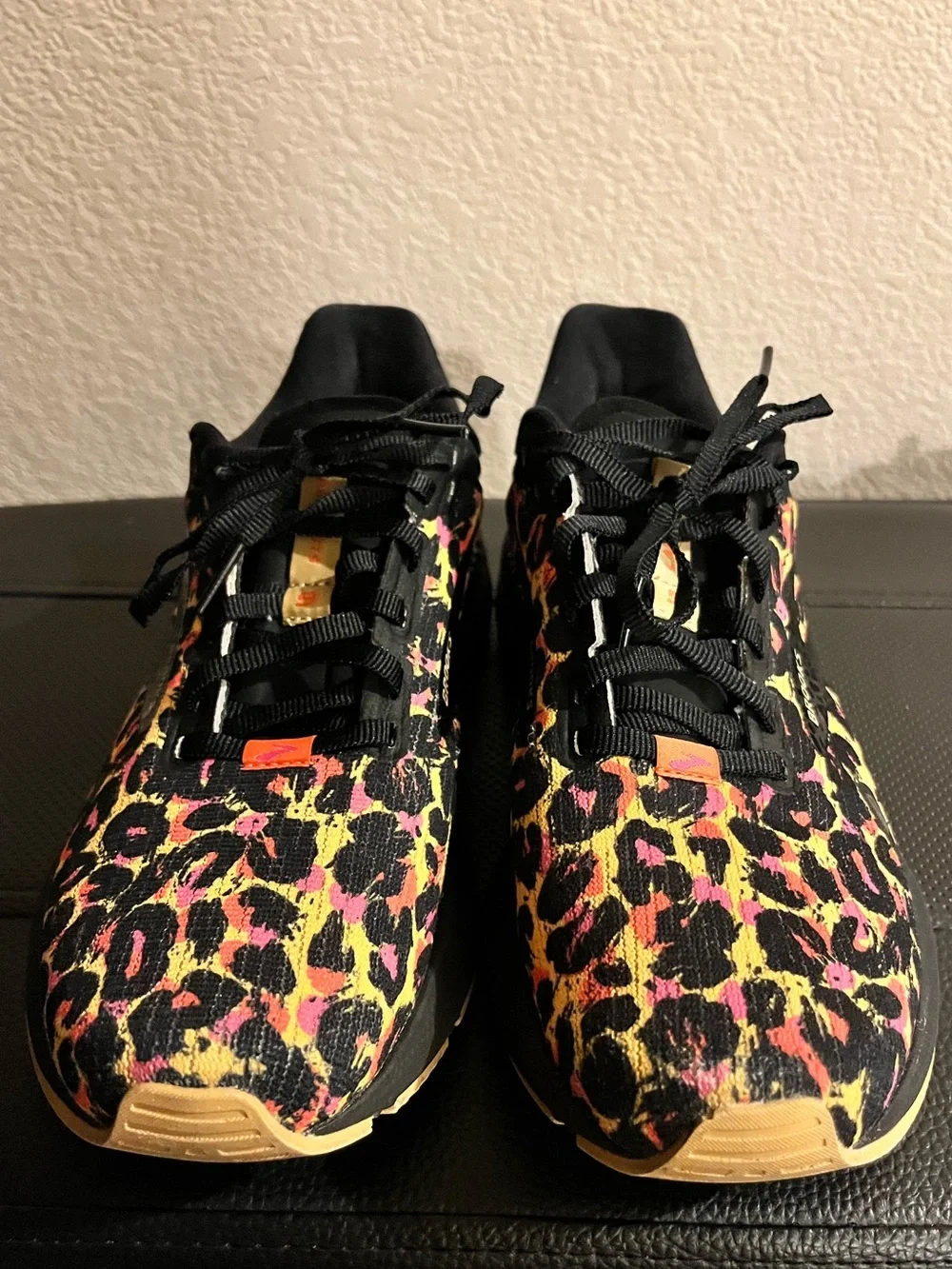 Women’s Brooks Launch GTS Leopard-Print Running Shoes - Picture 2 of 6